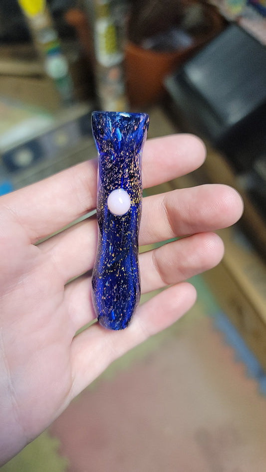Sparkle chillum with pink dot