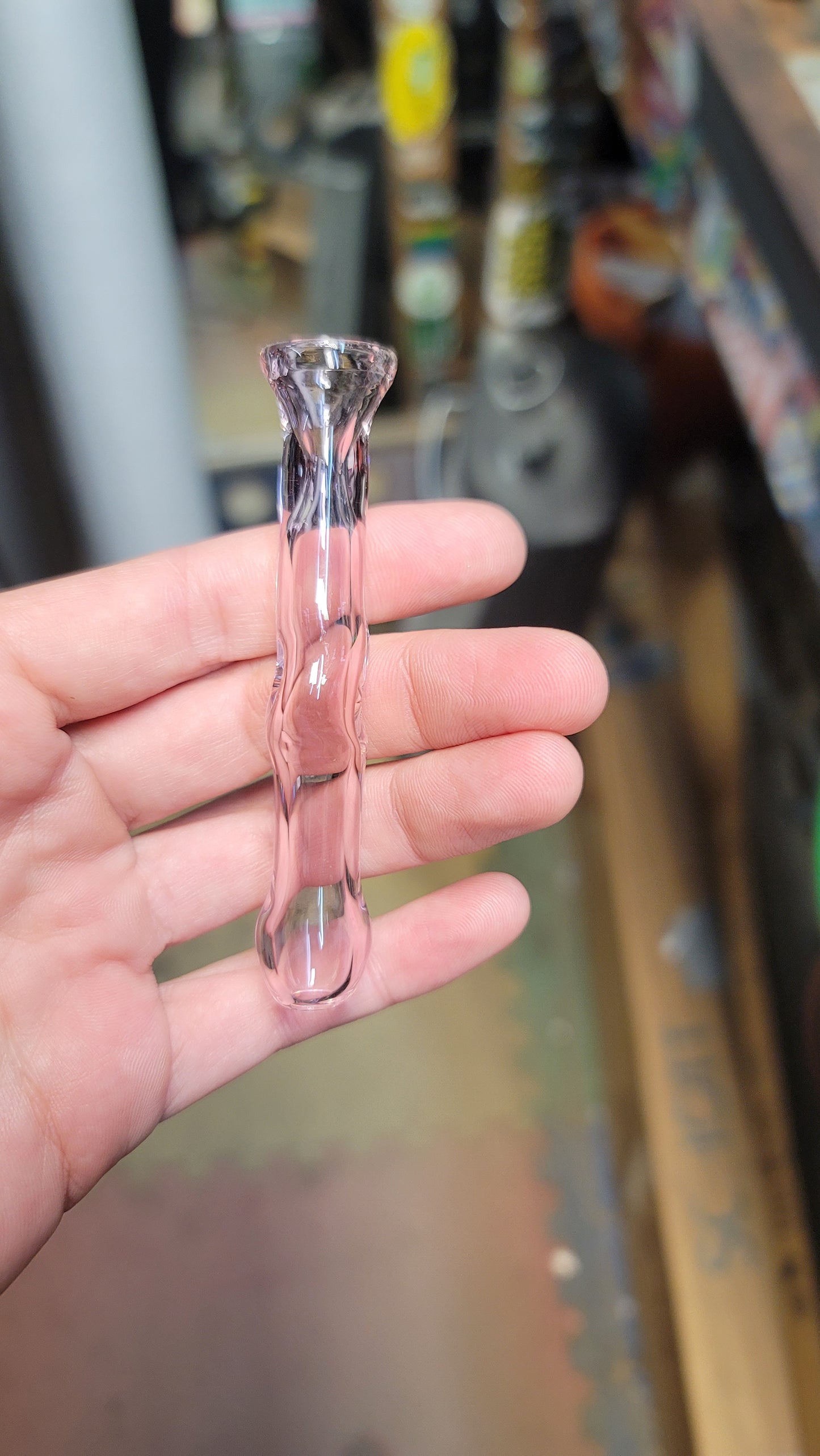 Pink wiggle chillum