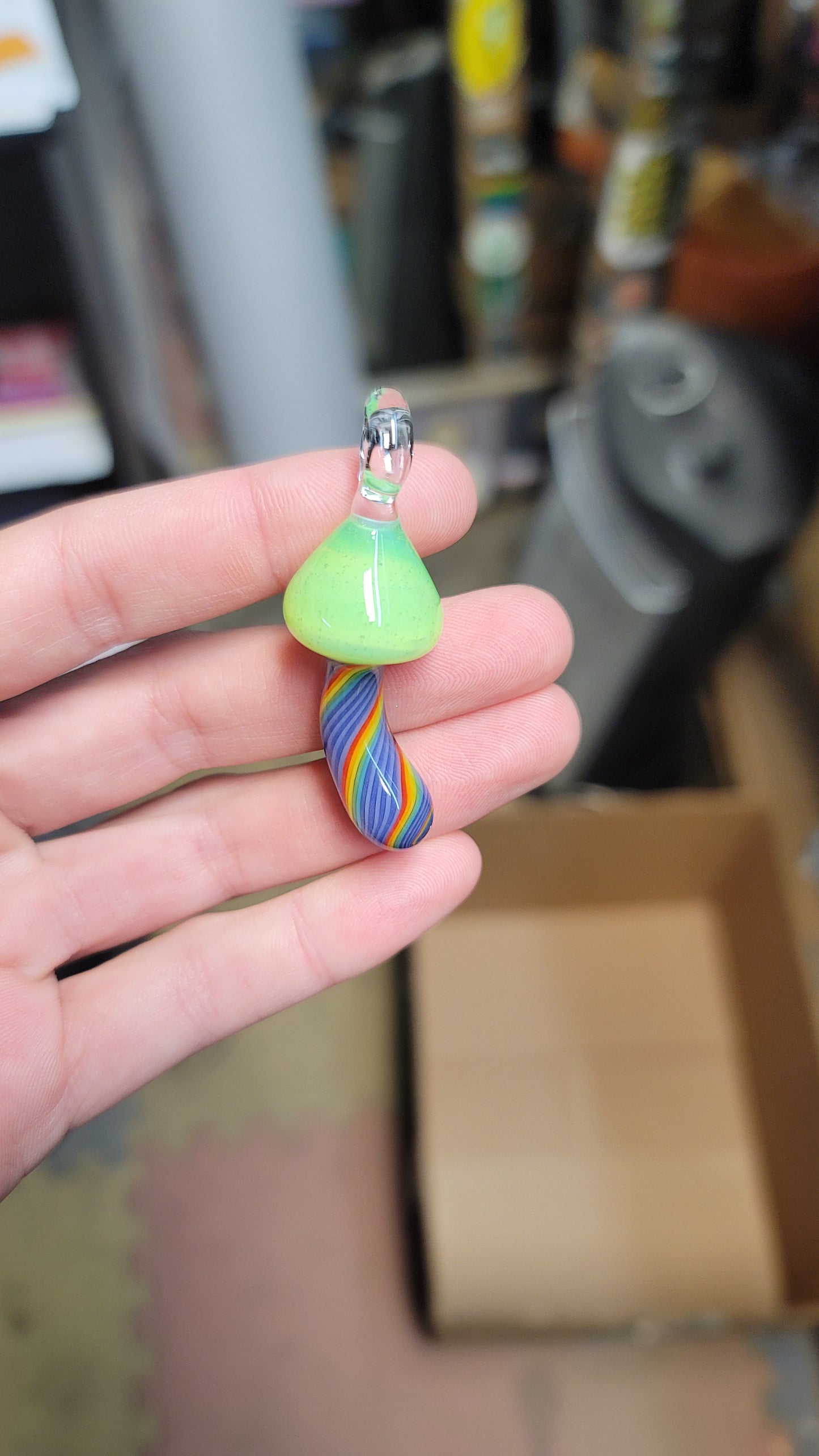 Purp green slyme mush