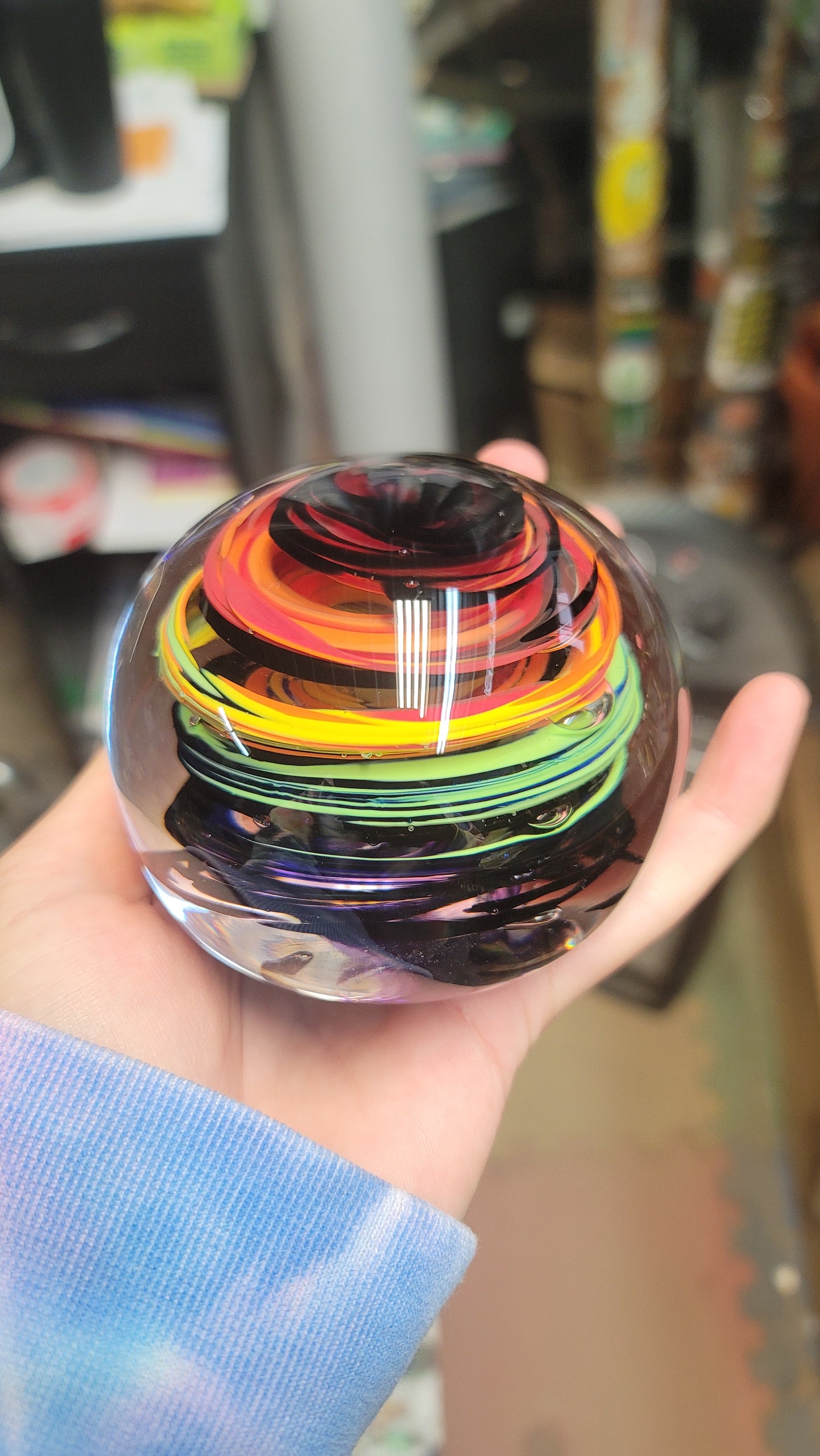 Black Rainbow Swirl