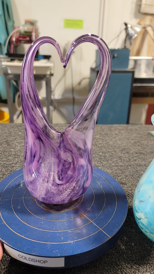 Memorial heart sculpture