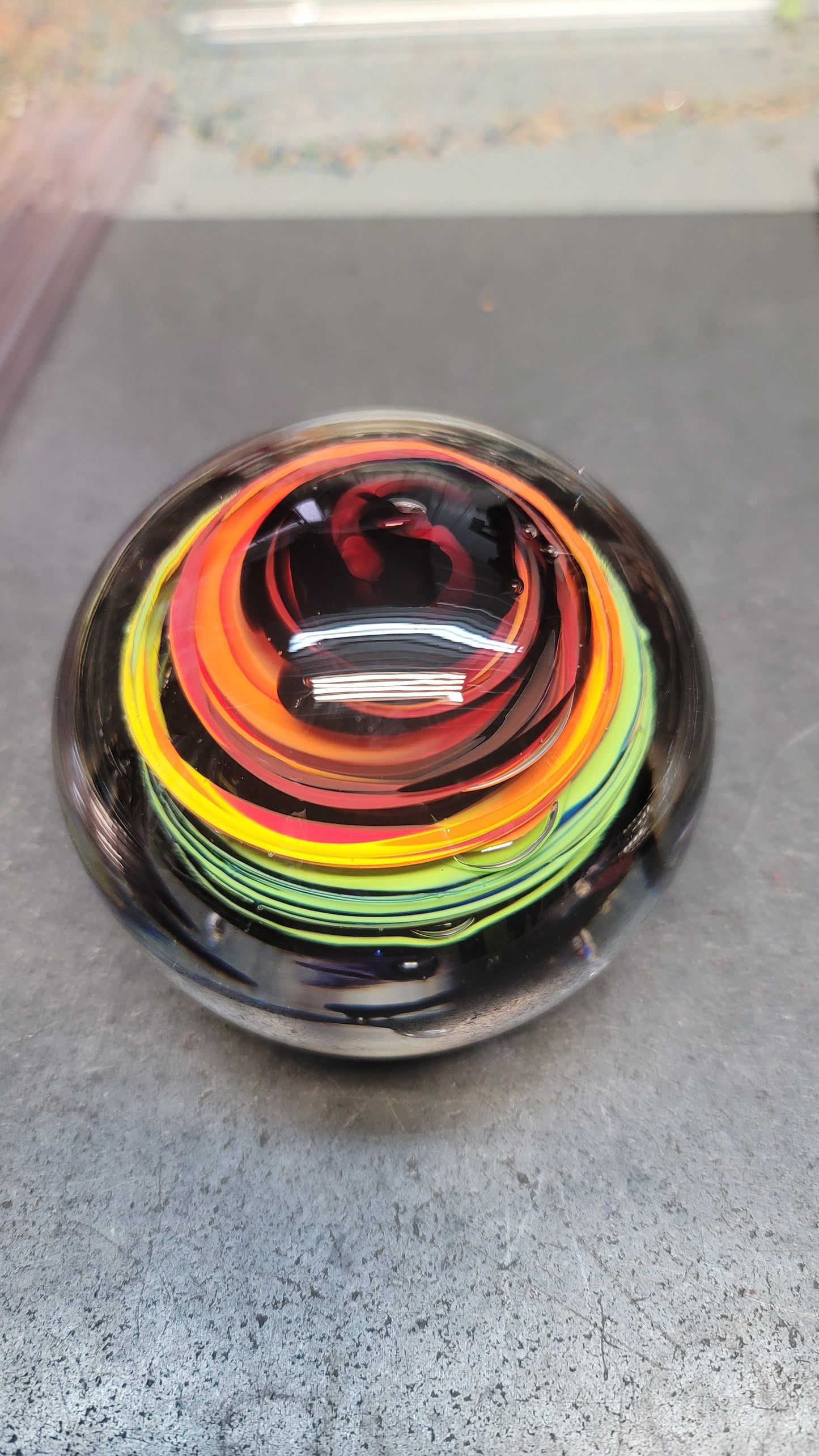 Black Rainbow Swirl