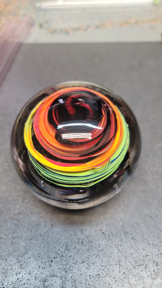 Black Rainbow Swirl