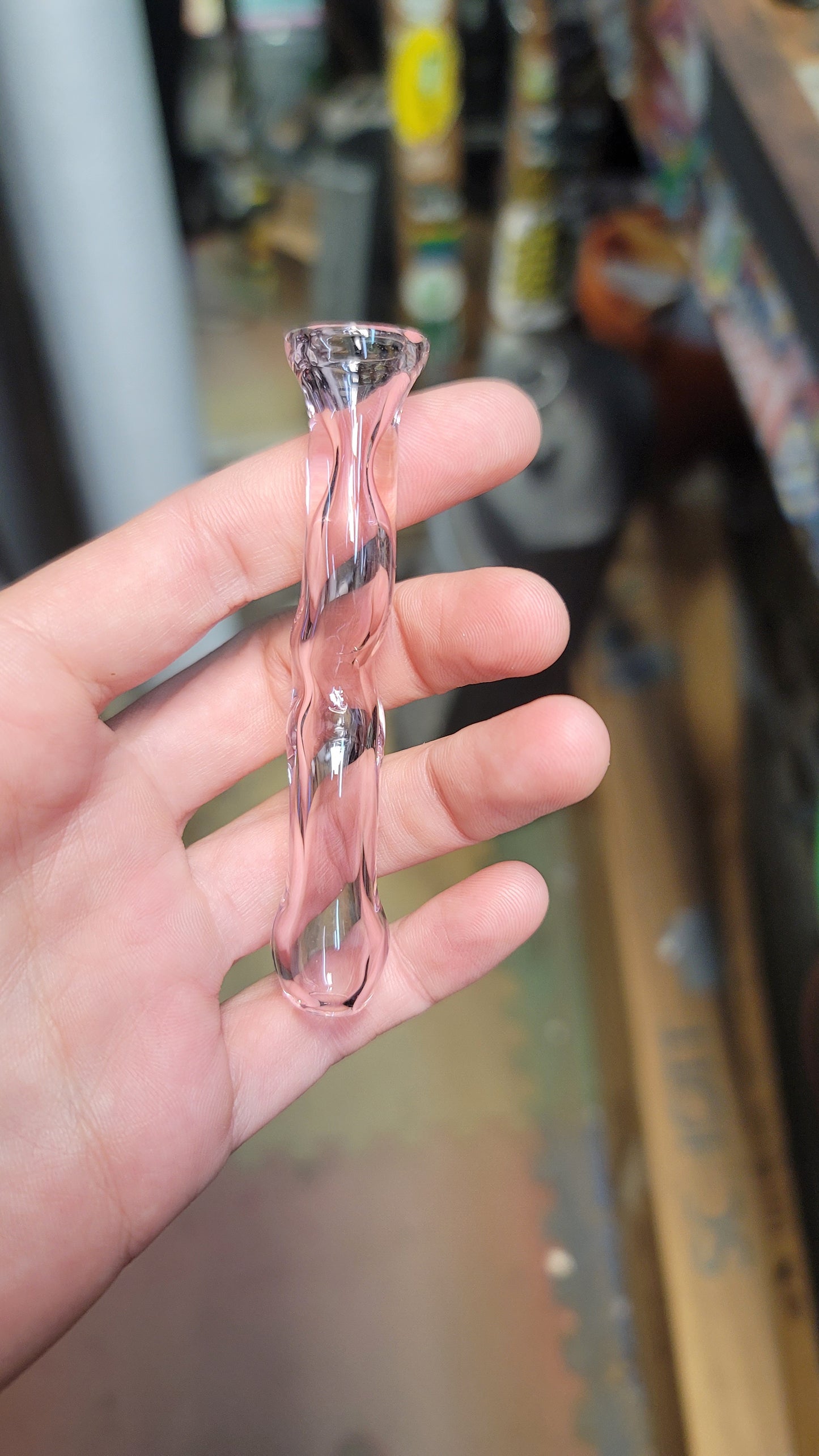 Pink wiggle chillum