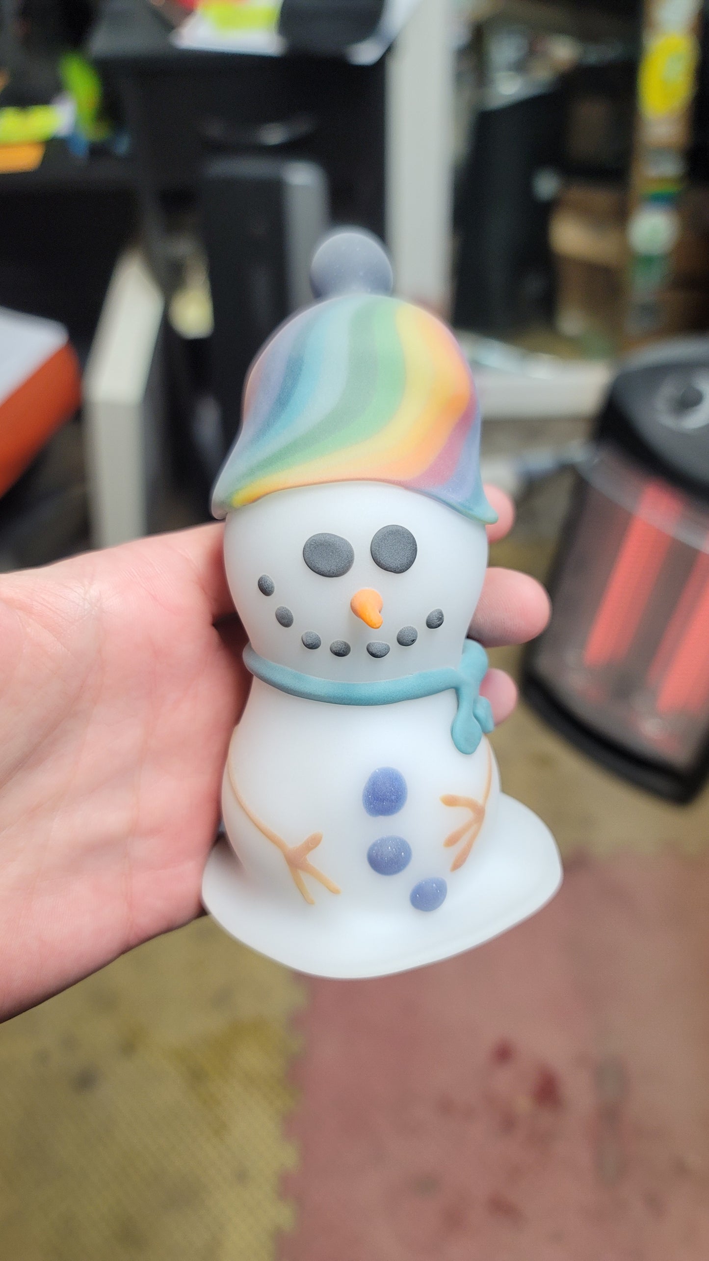 Snowman rainbow