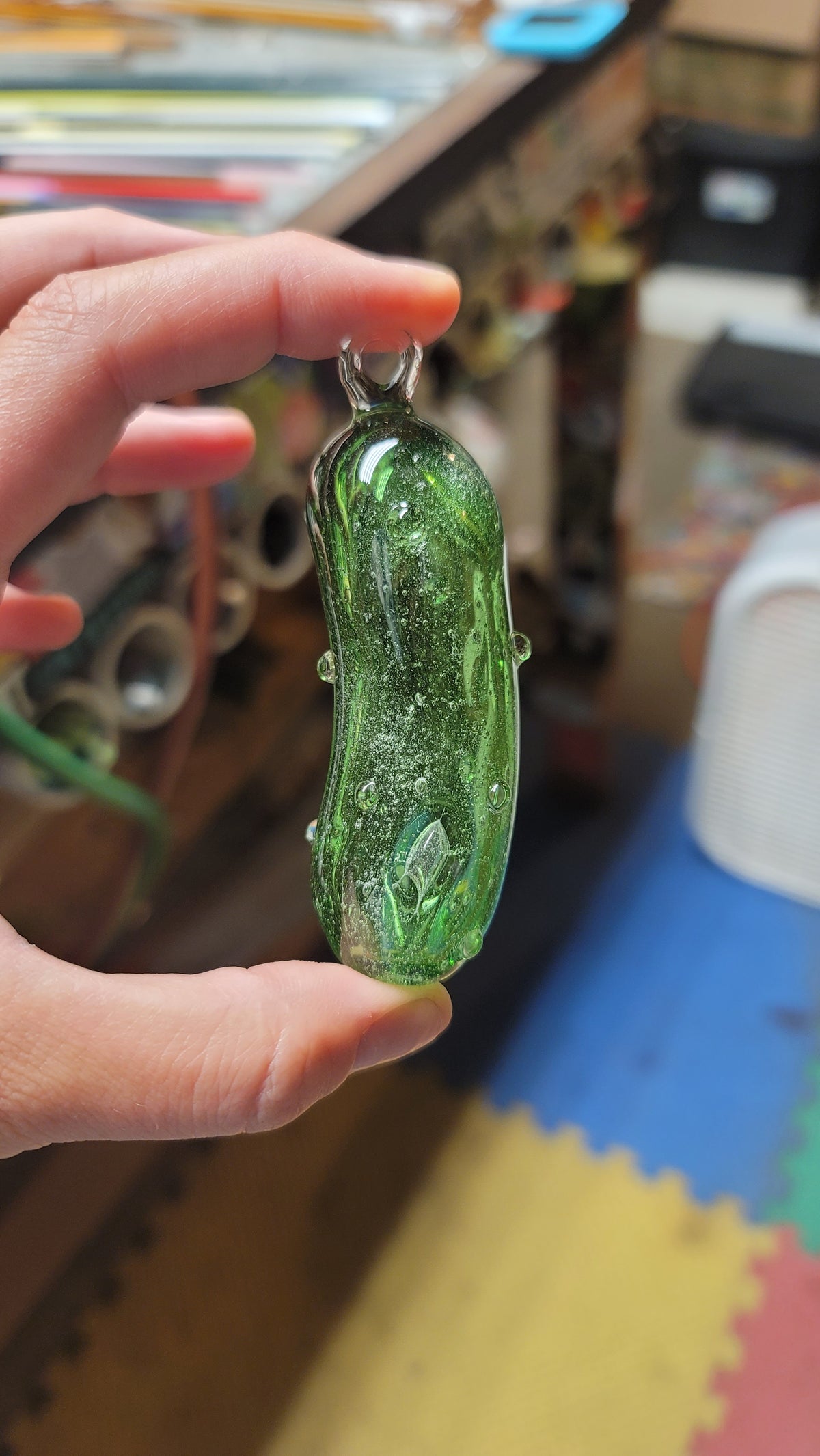 3 pickle ornaments