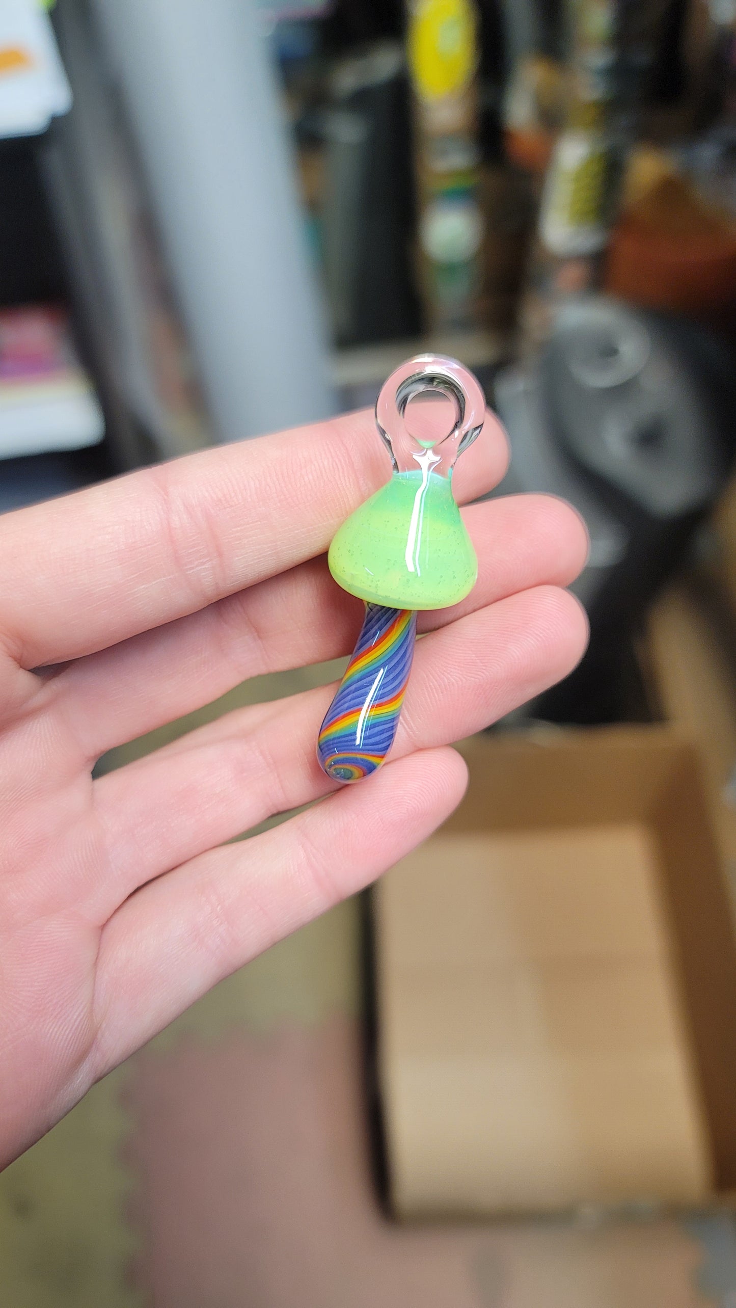 Purp green slyme mush