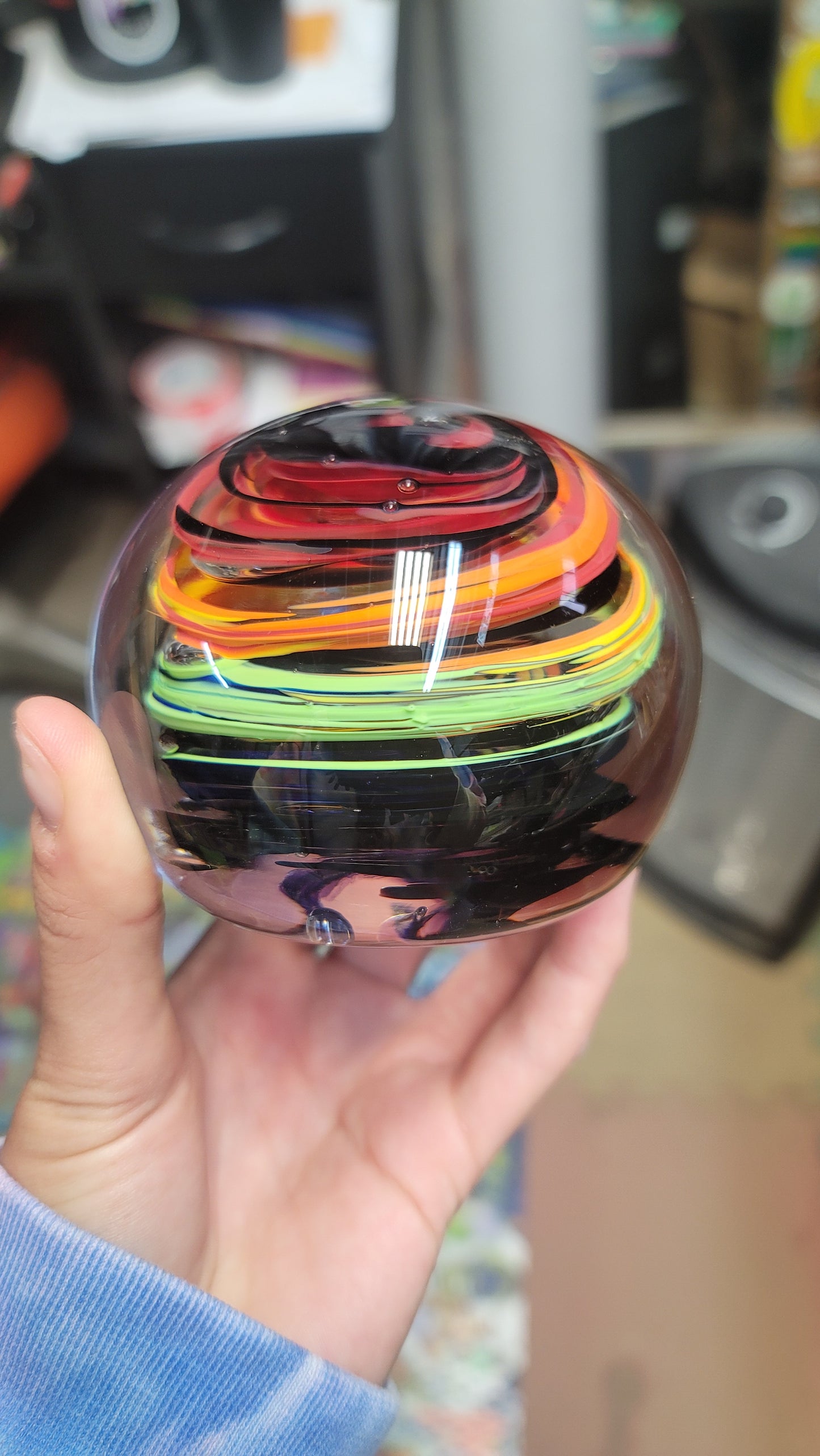 Black Rainbow Swirl