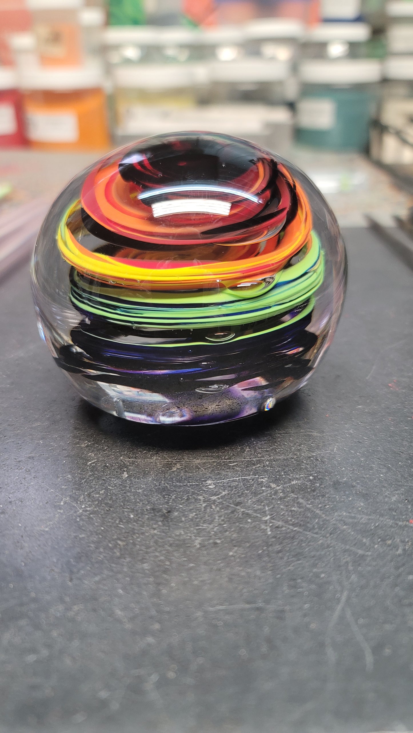 Black Rainbow Swirl