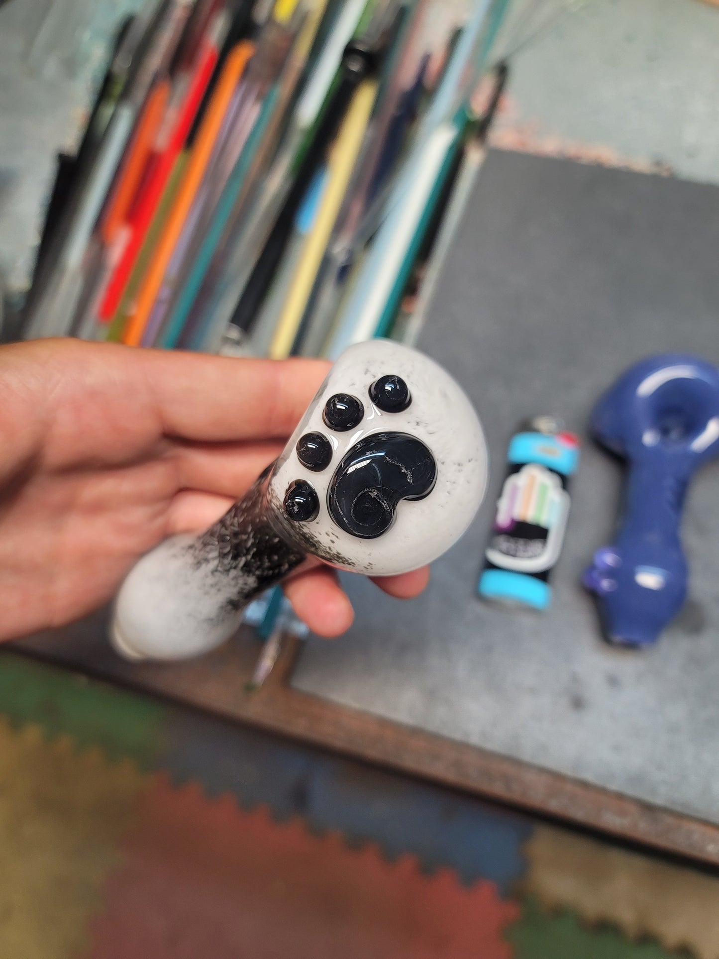 Memorial Paw Print Pipe