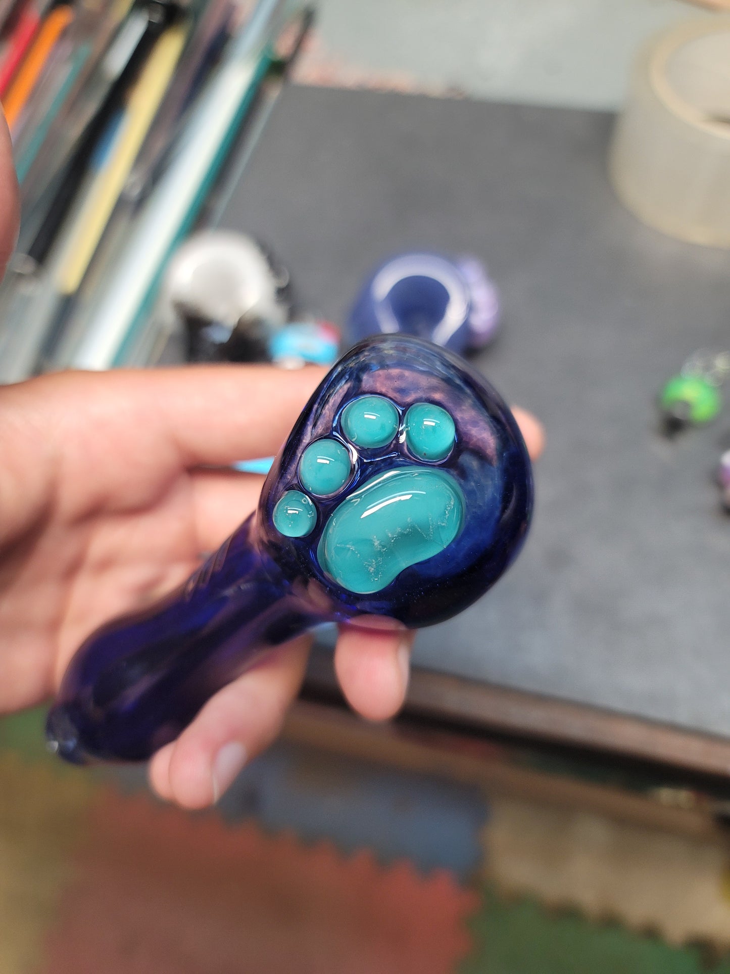 Memorial Paw Print Pipe