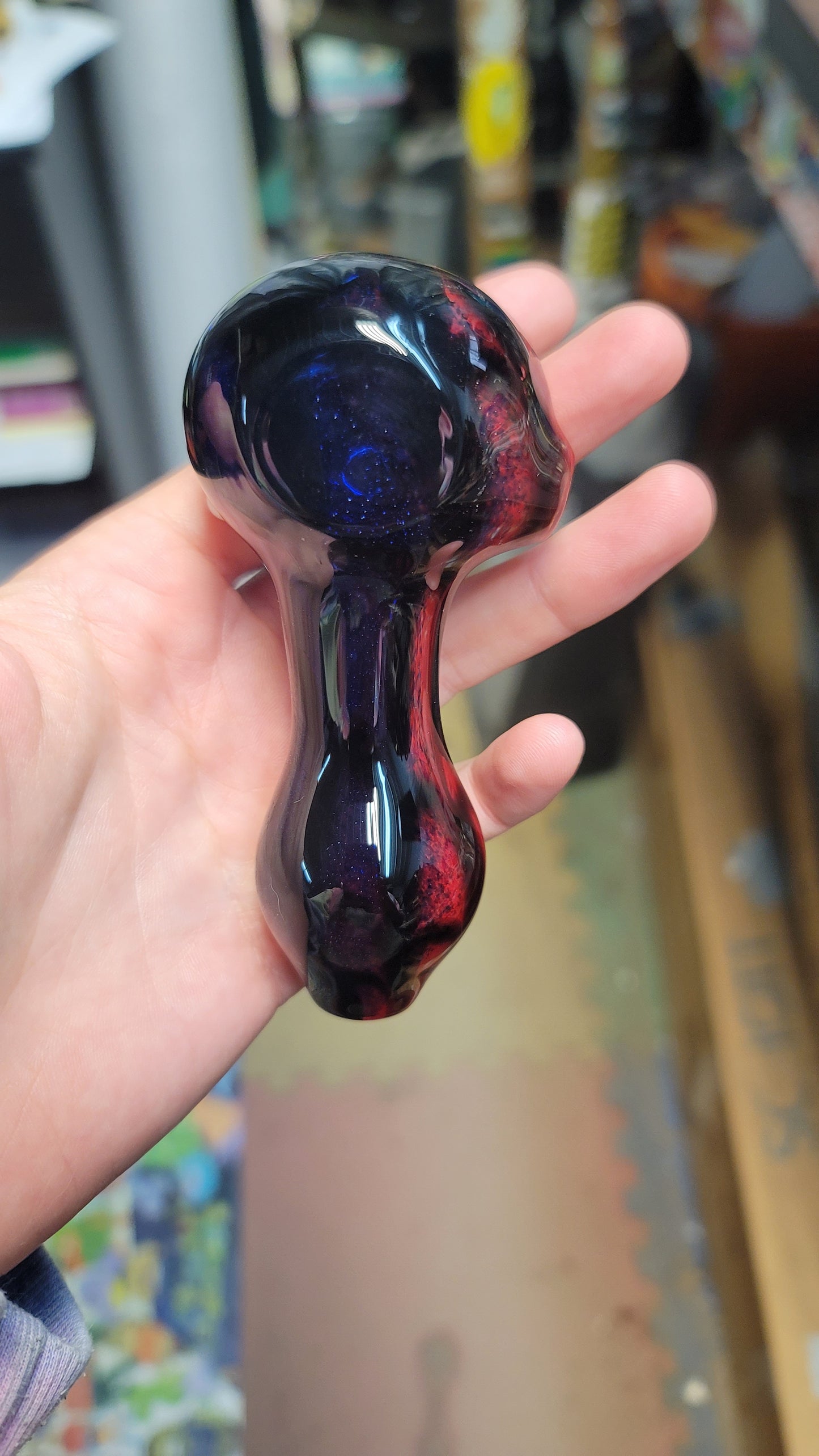 Red and cobalt