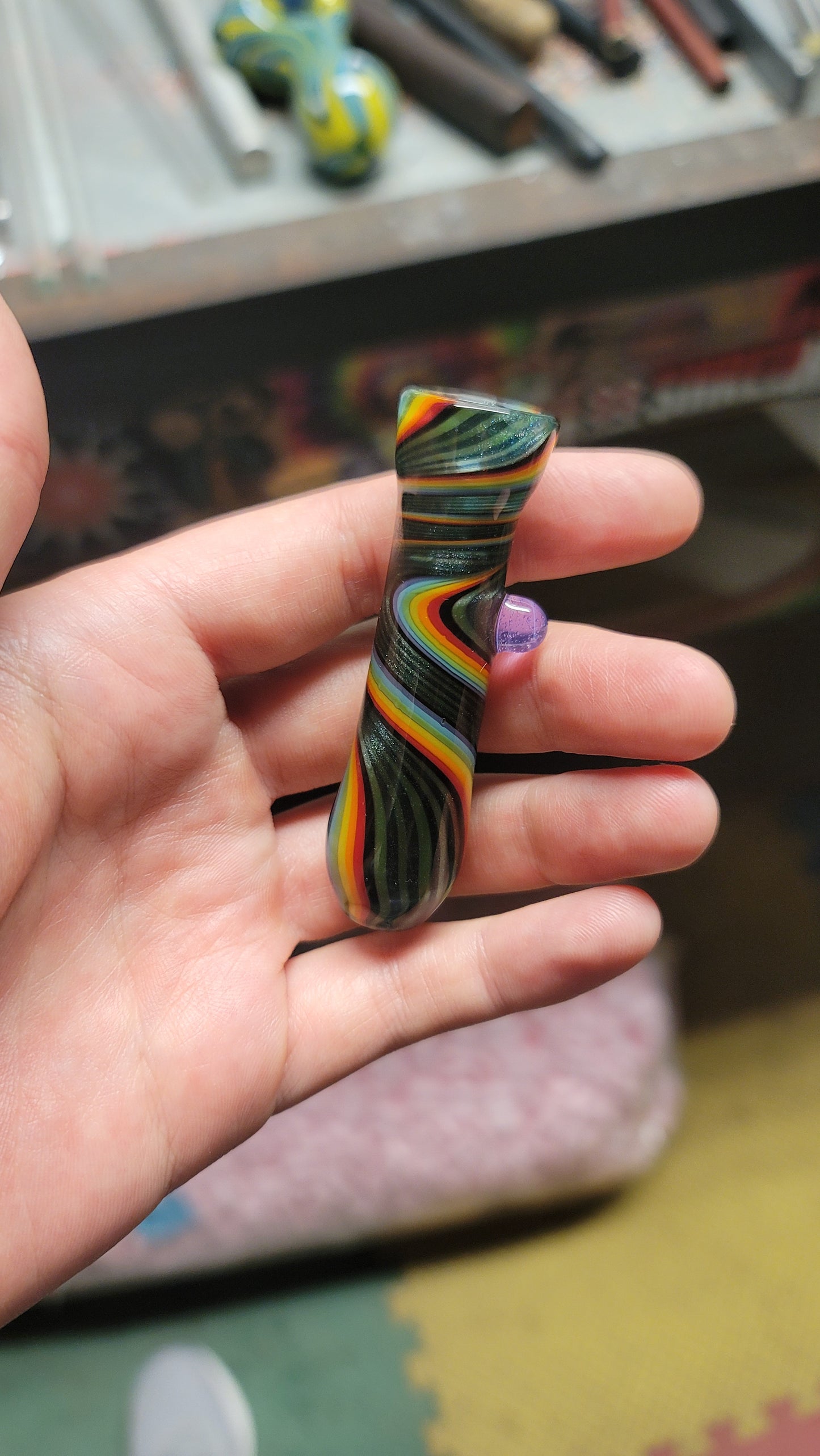 Rainbow Sparkle Chillum
