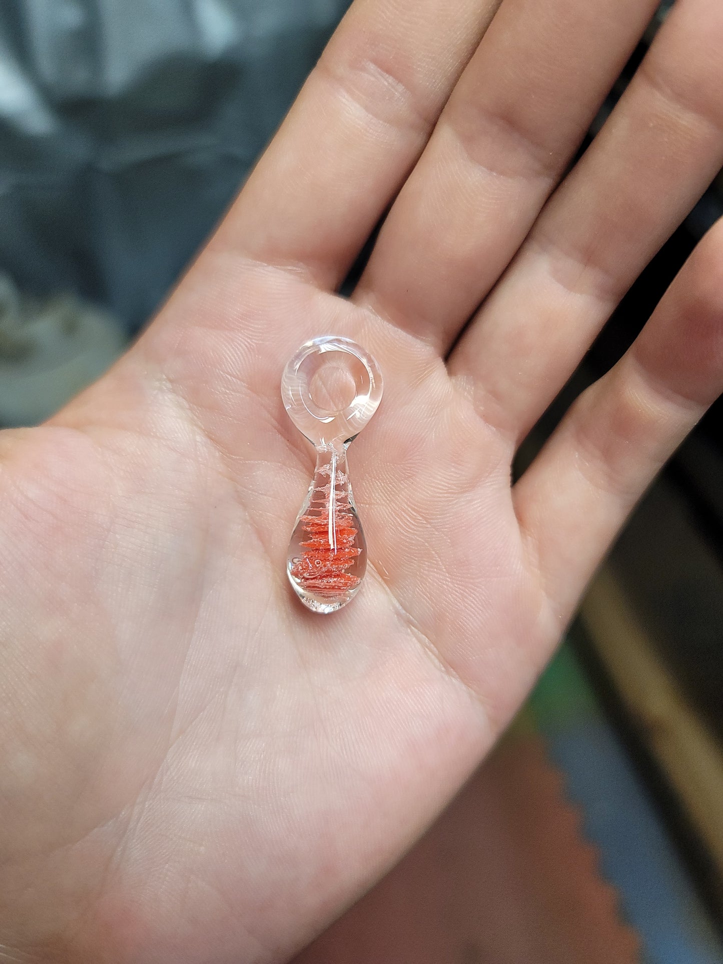 Memorial tear drop sun catcher