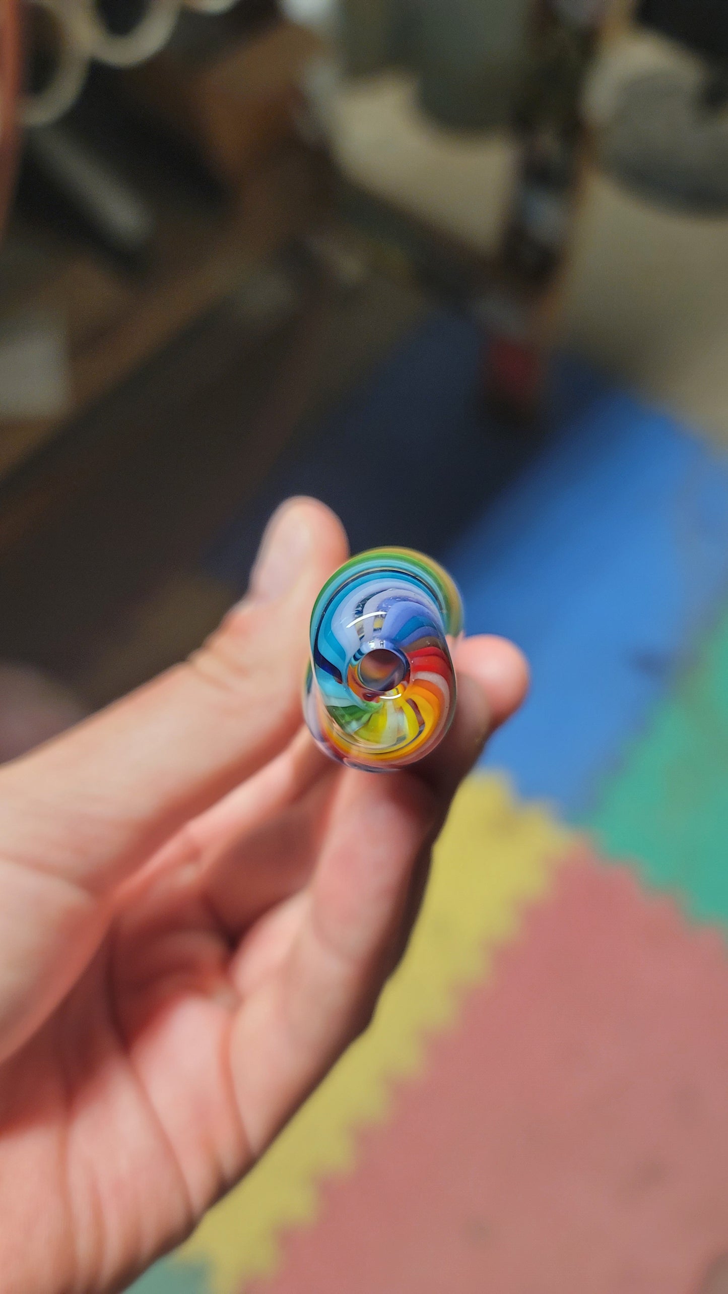 Color bomb chillum