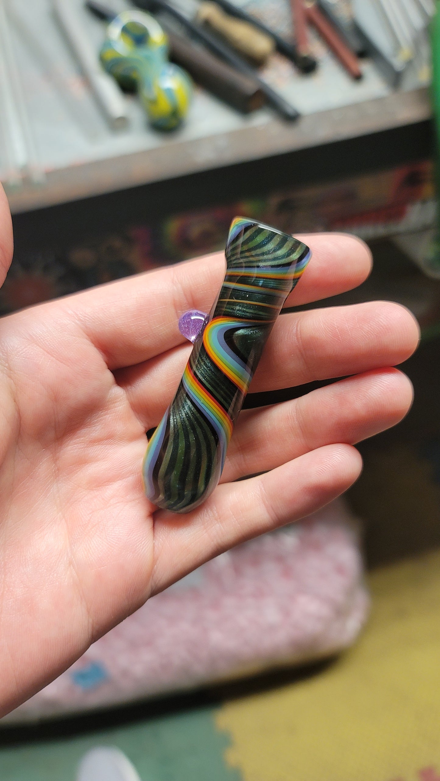 Rainbow Sparkle Chillum