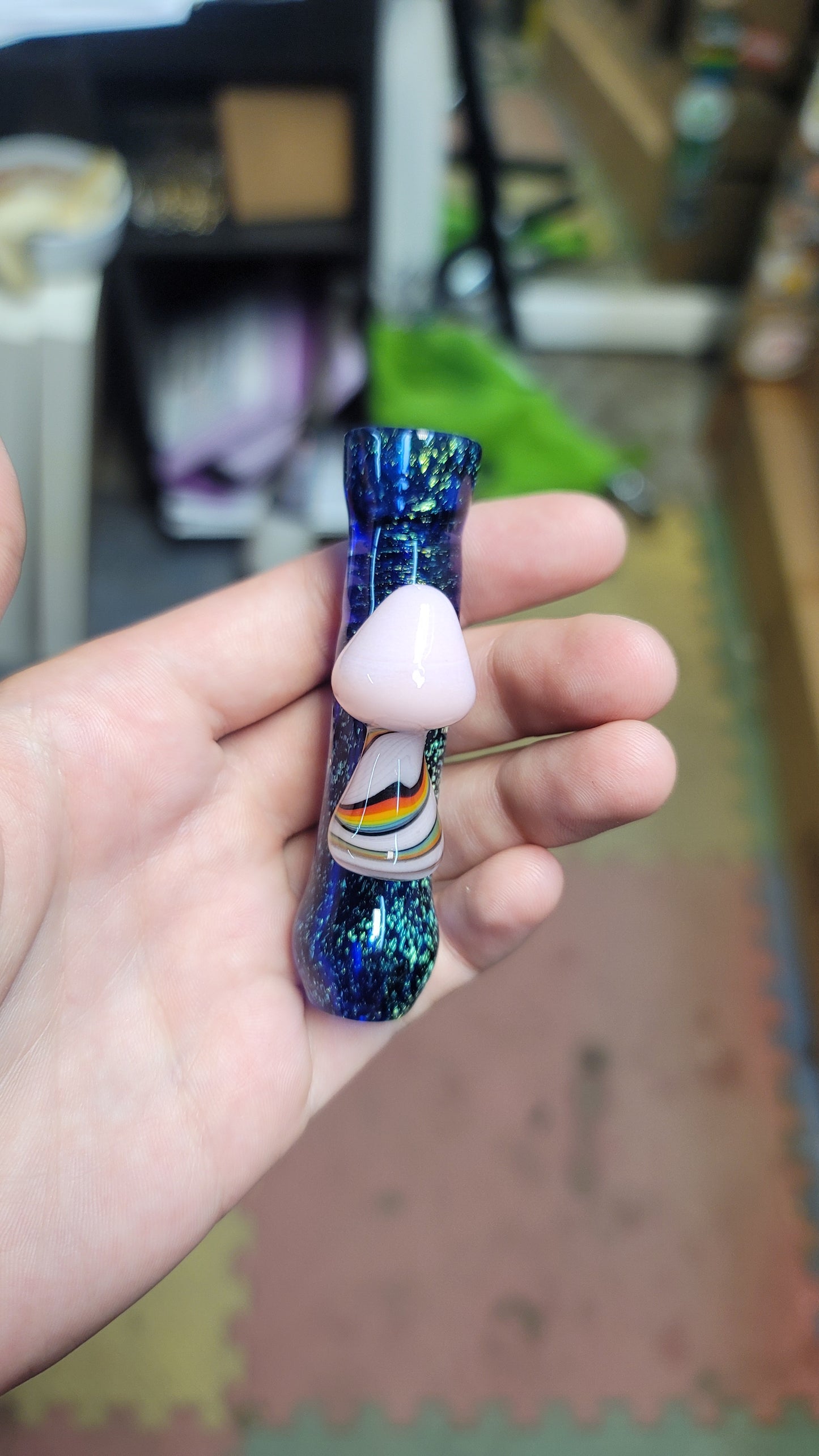 Custom mushroom chillum