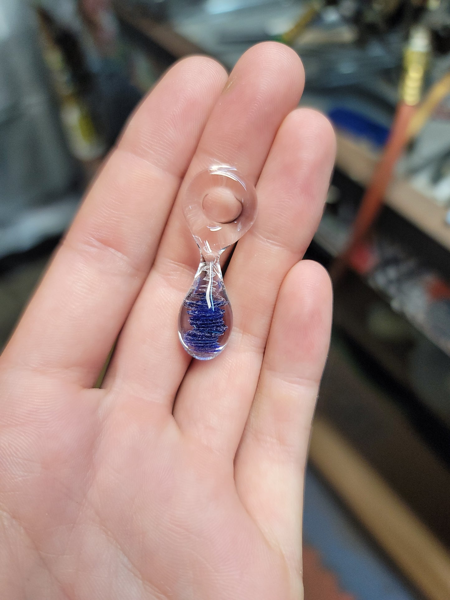 Memorial tear drop sun catcher