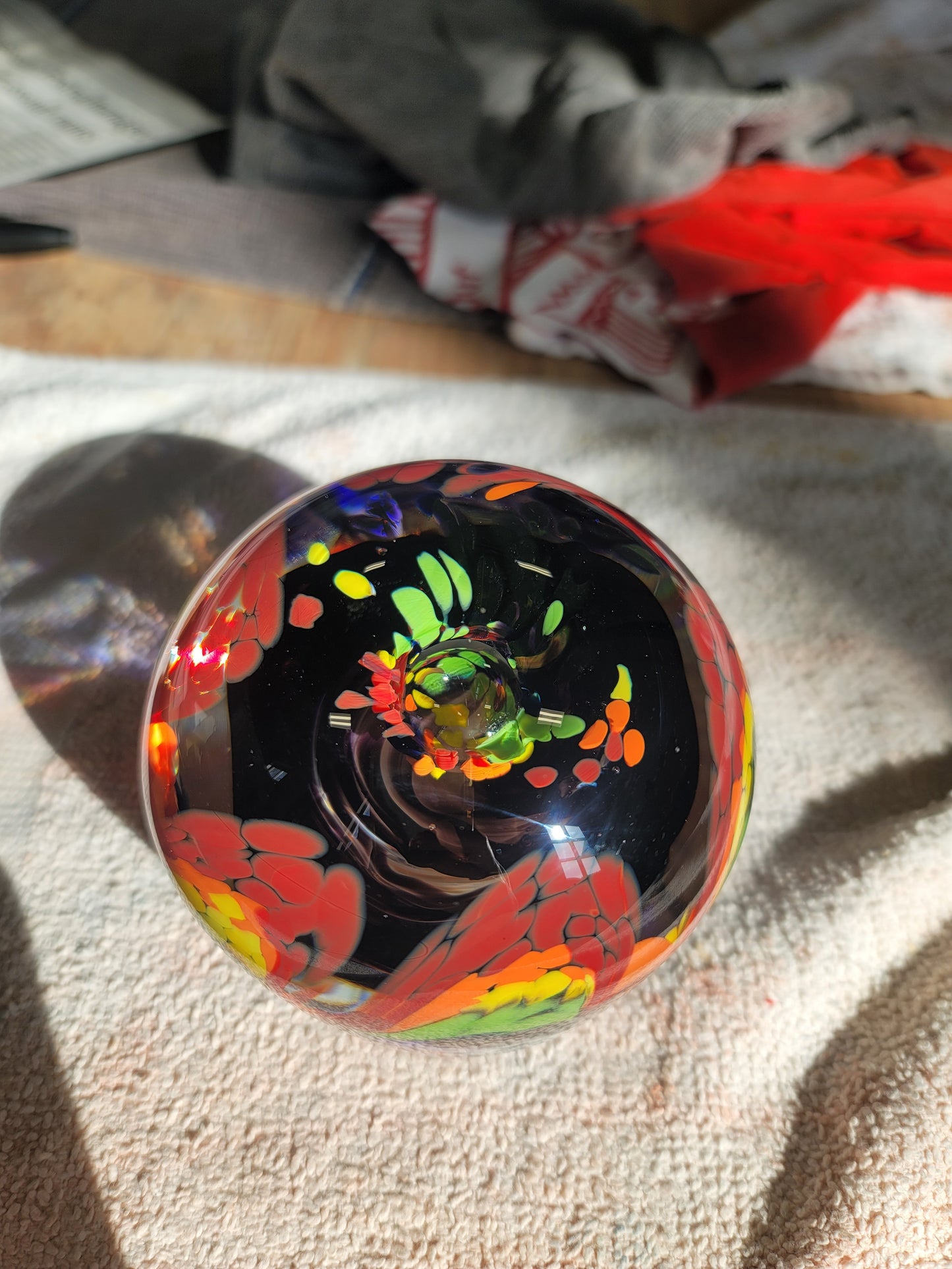 Rainbow and Black Paper Weight