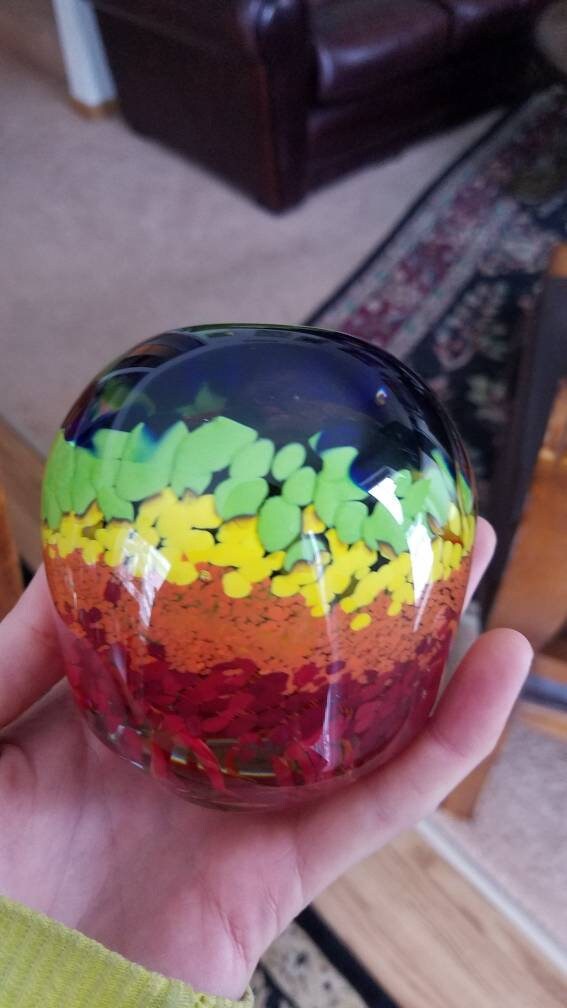 Rainbow paper weight