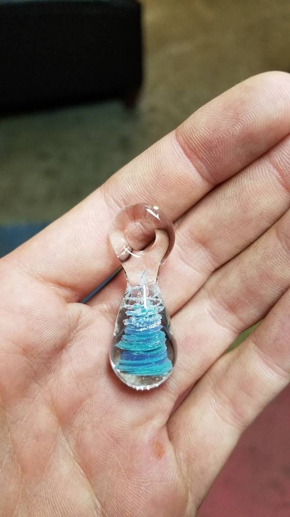 Memorial tear drop sun catcher