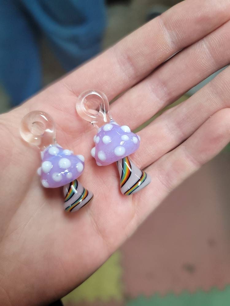 Pink Mushroom Pendant made to order