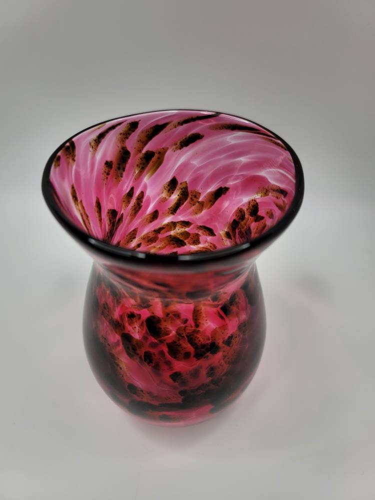 Pink and Gold Sparkle Vase