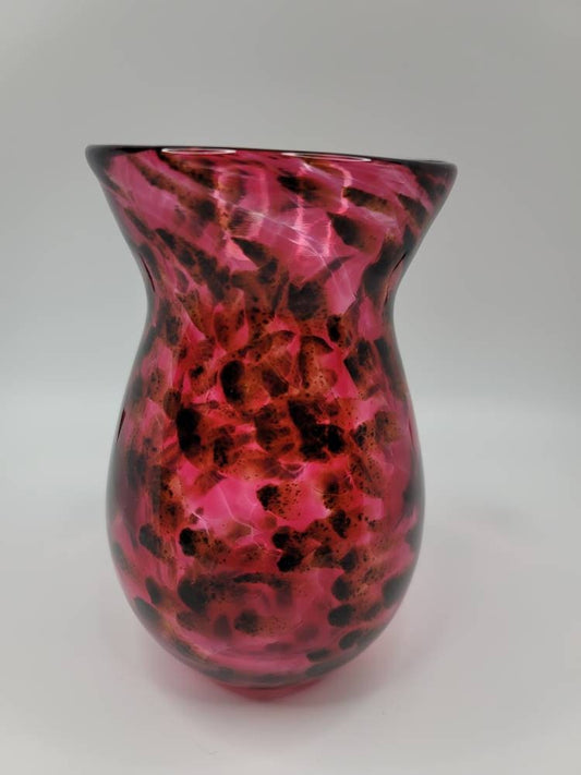 Pink and Gold Sparkle Vase